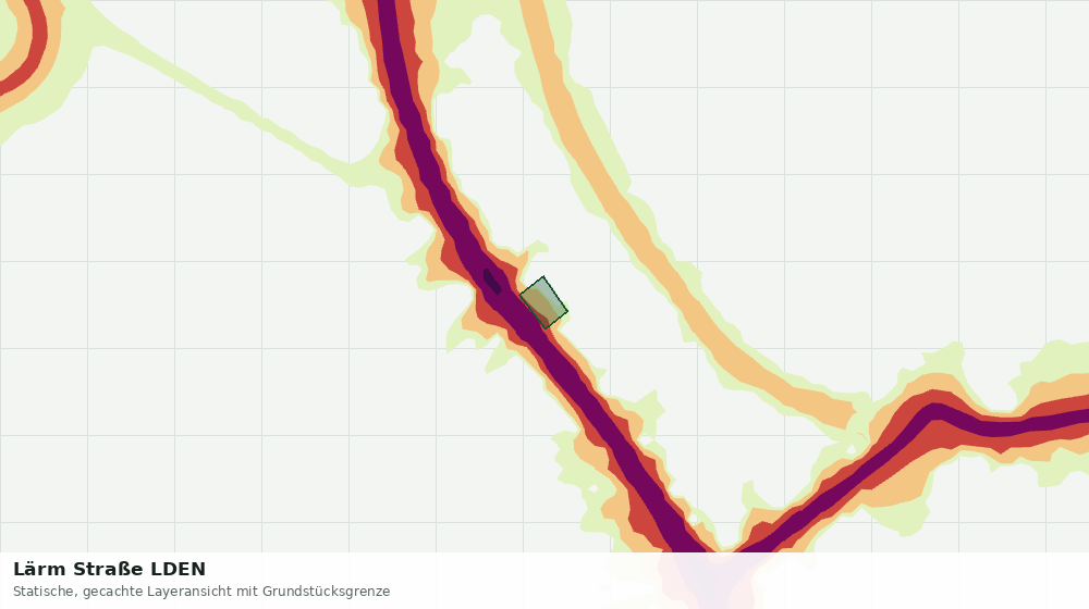 Statische Kartenansicht: Lärm Straße LDEN