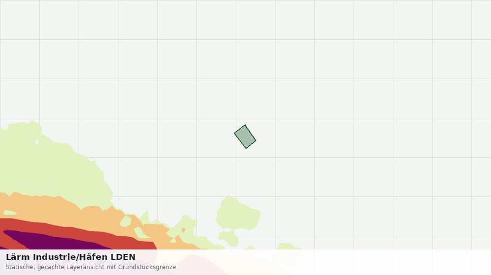 Statische Kartenansicht: Lärm Industrie/Häfen LDEN