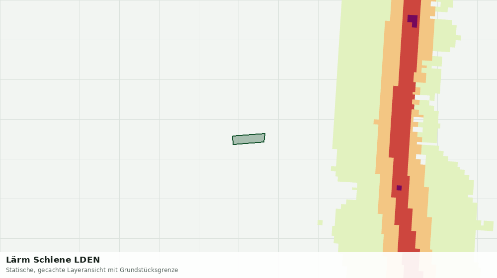 Statische Kartenansicht: Lärm Schiene LDEN