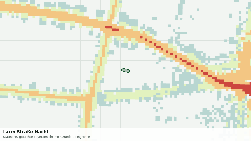 Statische Kartenansicht: Lärm Straße Nacht