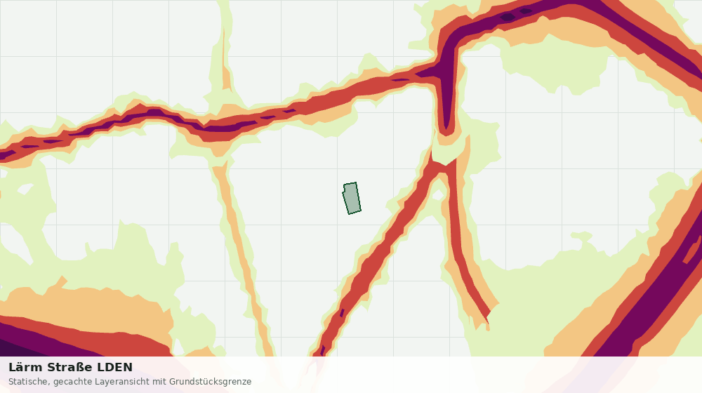 Statische Kartenansicht: Lärm Straße LDEN