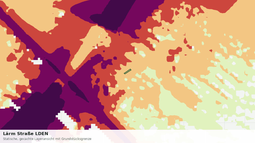 Statische Kartenansicht: Lärm Straße LDEN