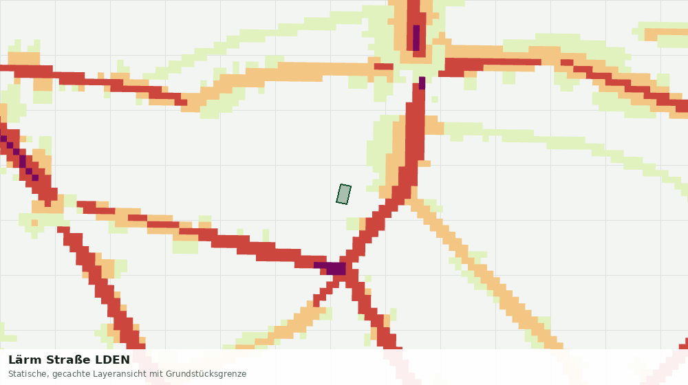 Statische Kartenansicht: Lärm Straße LDEN