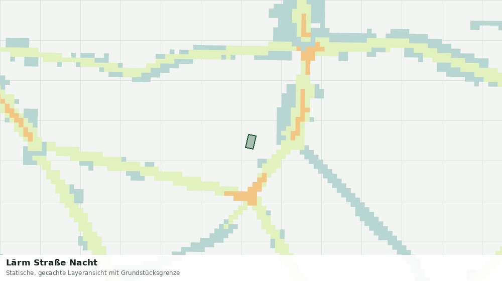Statische Kartenansicht: Lärm Straße Nacht