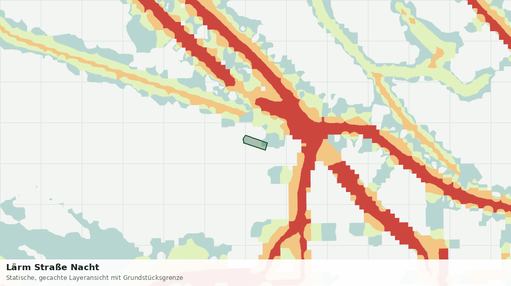 Statische Kartenansicht: Lärm Straße Nacht