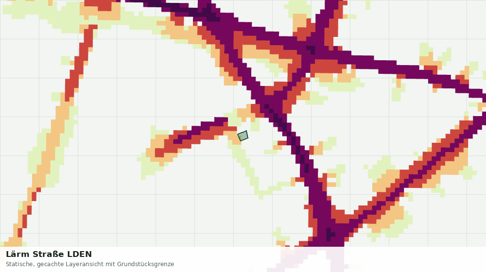 Statische Kartenansicht: Lärm Straße LDEN