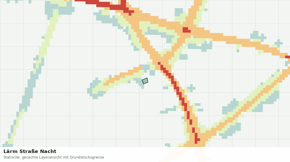 Statische Kartenansicht: Lärm Straße Nacht