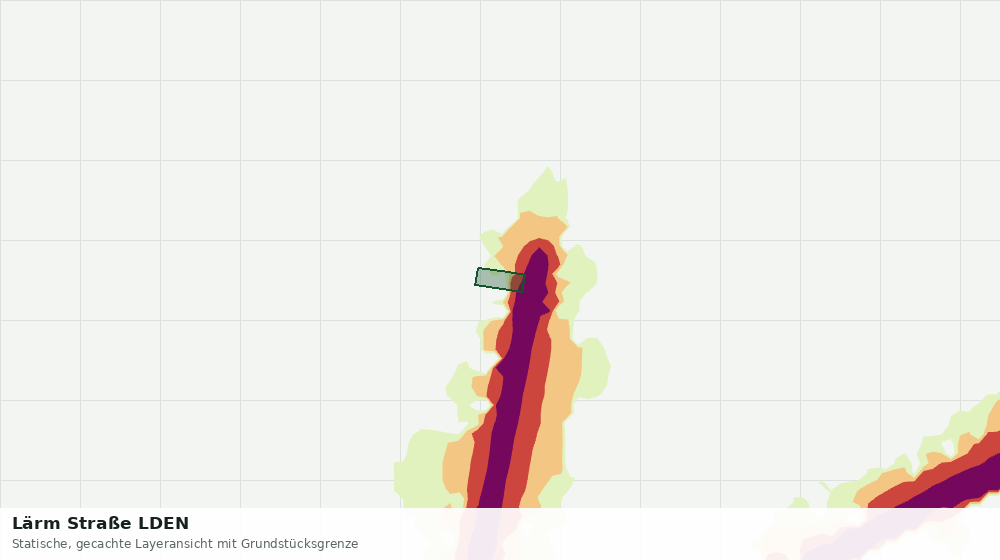 Statische Kartenansicht: Lärm Straße LDEN
