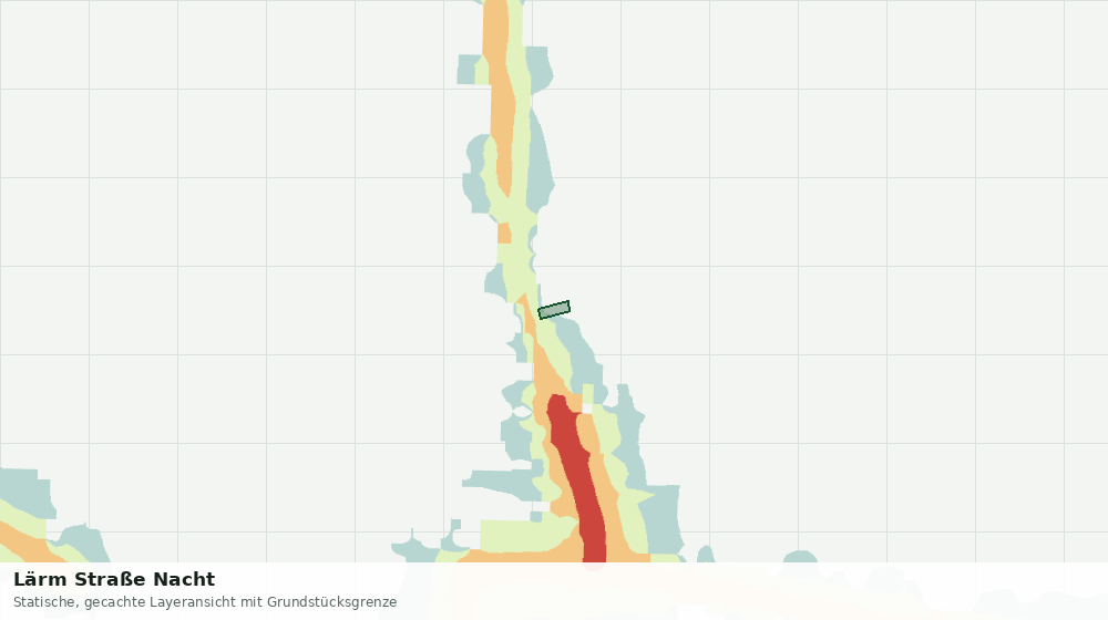 Statische Kartenansicht: Lärm Straße Nacht