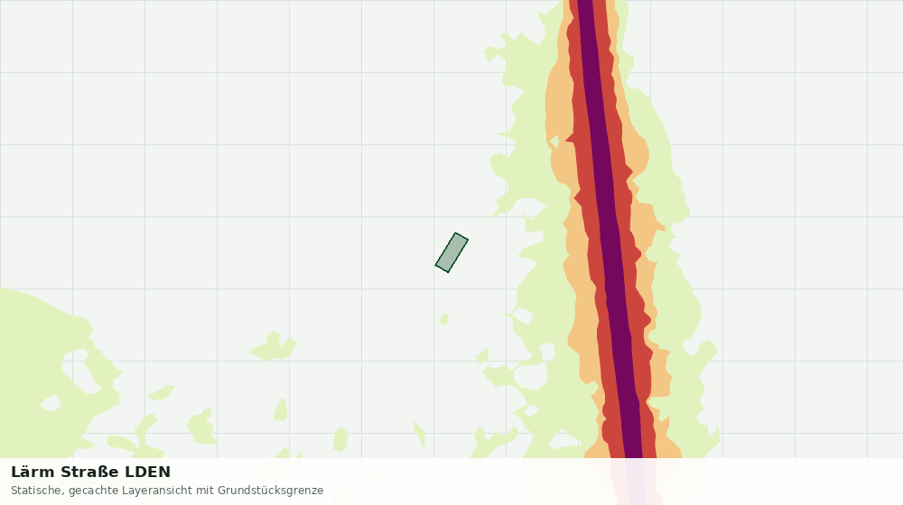 Statische Kartenansicht: Lärm Straße LDEN