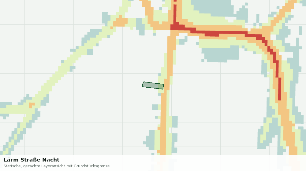 Statische Kartenansicht: Lärm Straße Nacht