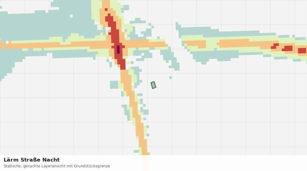 Statische Kartenansicht: Lärm Straße Nacht