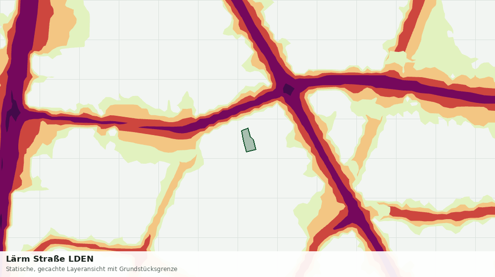 Statische Kartenansicht: Lärm Straße LDEN