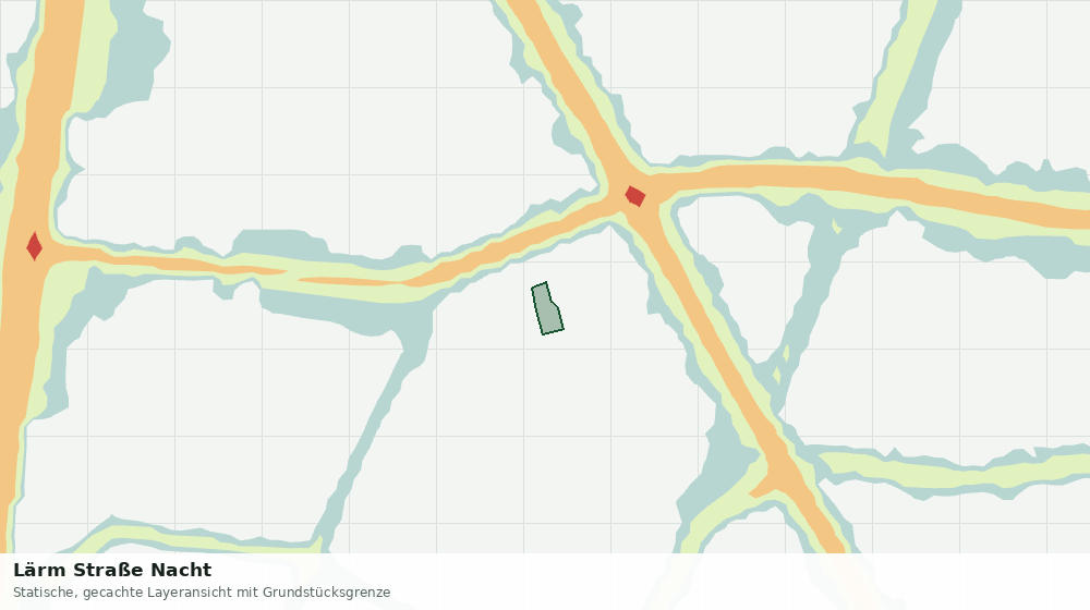 Statische Kartenansicht: Lärm Straße Nacht