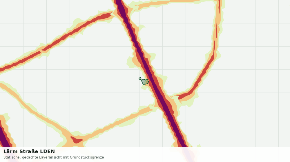 Statische Kartenansicht: Lärm Straße LDEN