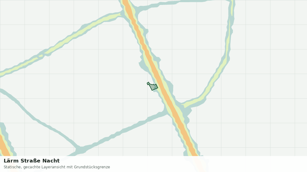 Statische Kartenansicht: Lärm Straße Nacht