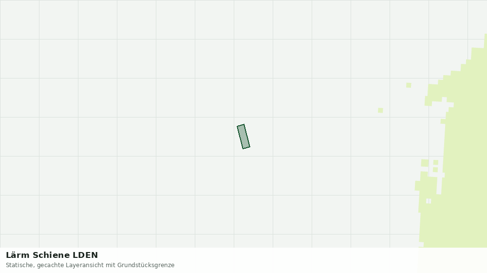Statische Kartenansicht: Lärm Schiene LDEN
