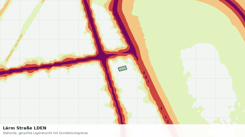 Statische Kartenansicht: Lärm Straße LDEN