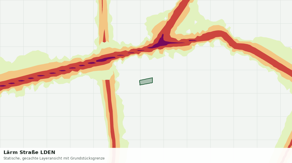 Statische Kartenansicht: Lärm Straße LDEN