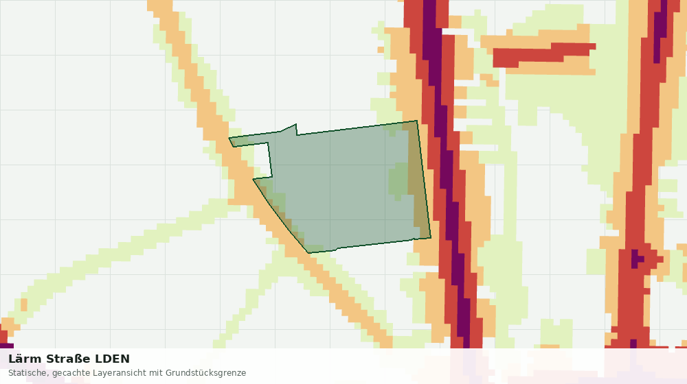 Statische Kartenansicht: Lärm Straße LDEN