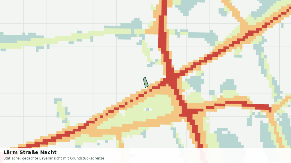 Statische Kartenansicht: Lärm Straße Nacht