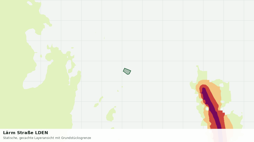 Statische Kartenansicht: Lärm Straße LDEN