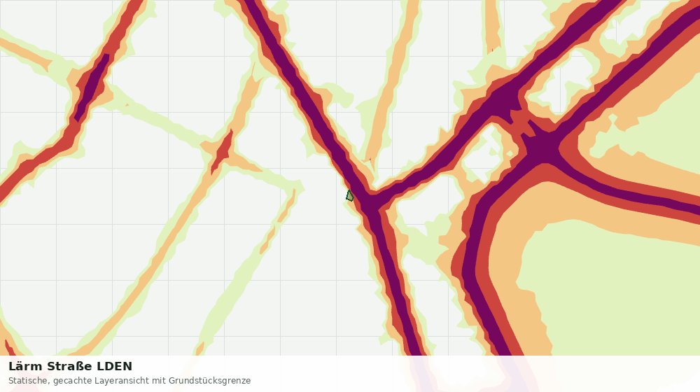 Statische Kartenansicht: Lärm Straße LDEN