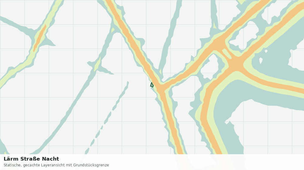 Statische Kartenansicht: Lärm Straße Nacht