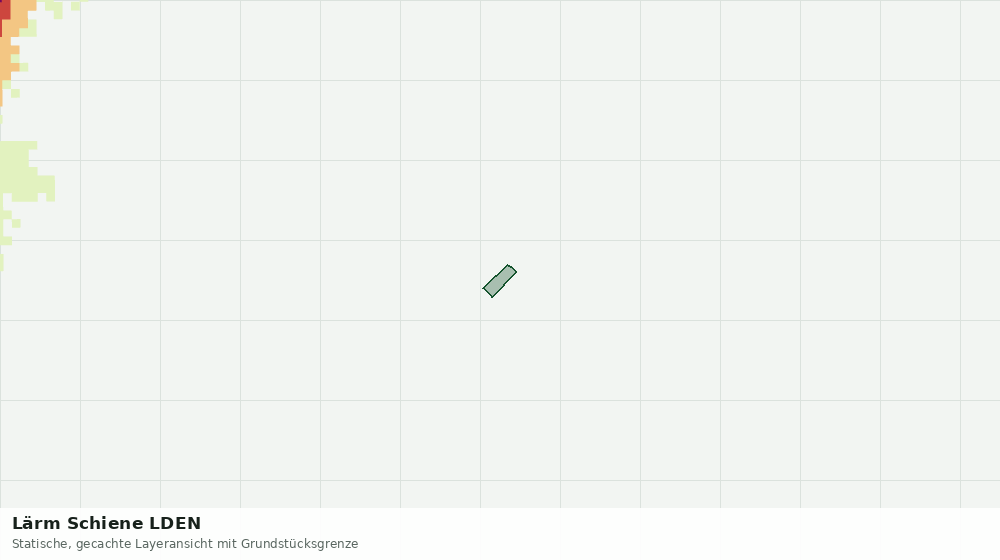 Statische Kartenansicht: Lärm Schiene LDEN