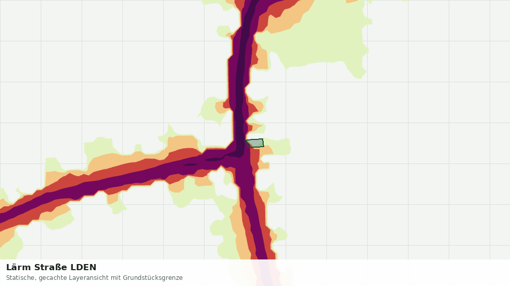 Statische Kartenansicht: Lärm Straße LDEN