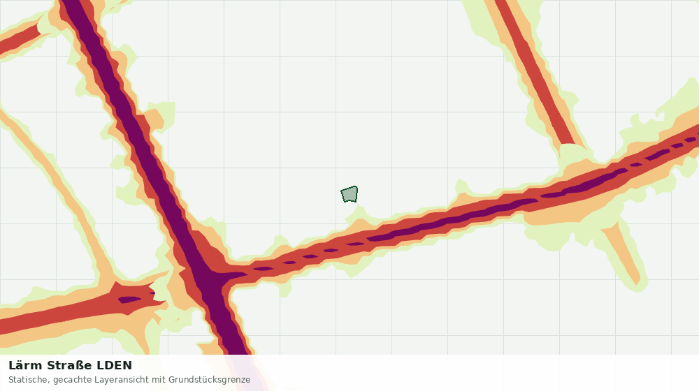 Statische Kartenansicht: Lärm Straße LDEN