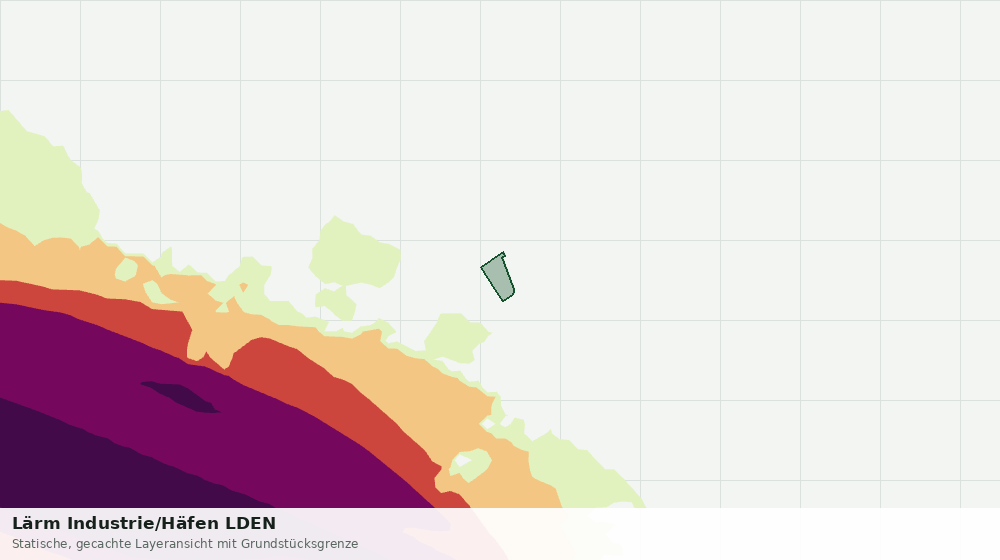 Statische Kartenansicht: Lärm Industrie/Häfen LDEN