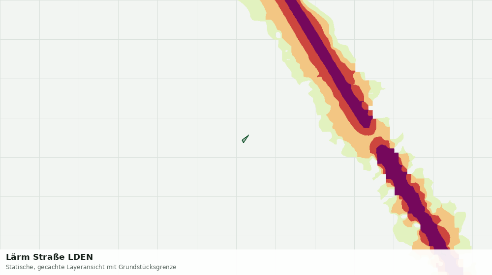 Statische Kartenansicht: Lärm Straße LDEN