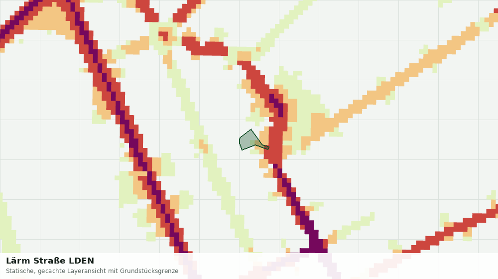 Statische Kartenansicht: Lärm Straße LDEN