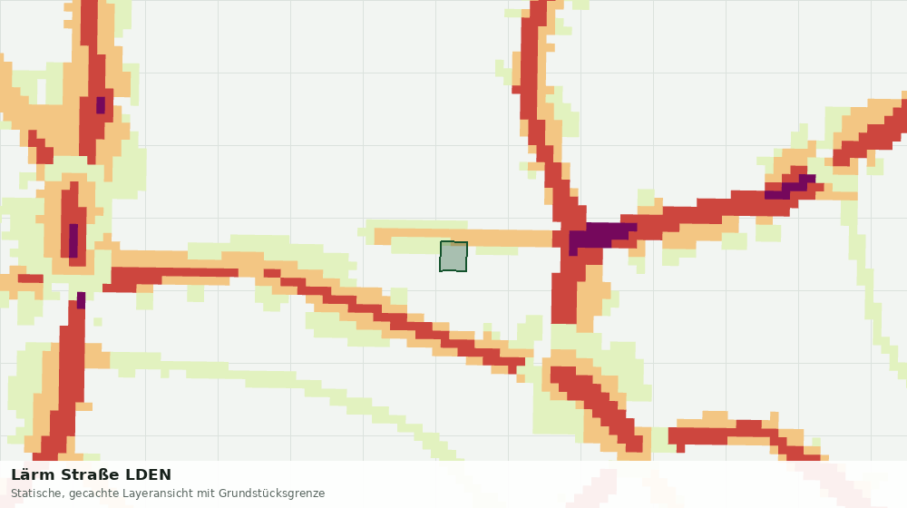 Statische Kartenansicht: Lärm Straße LDEN