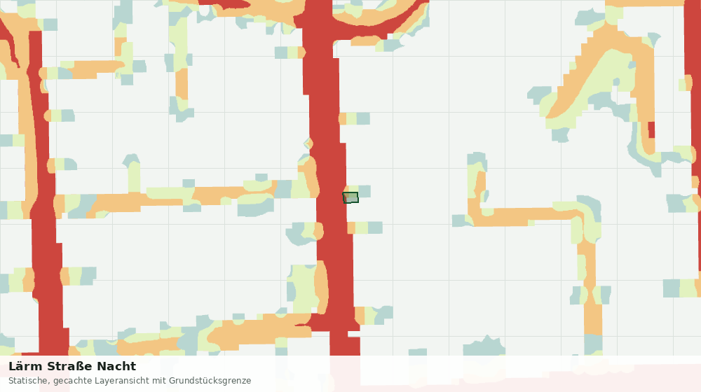 Statische Kartenansicht: Lärm Straße Nacht