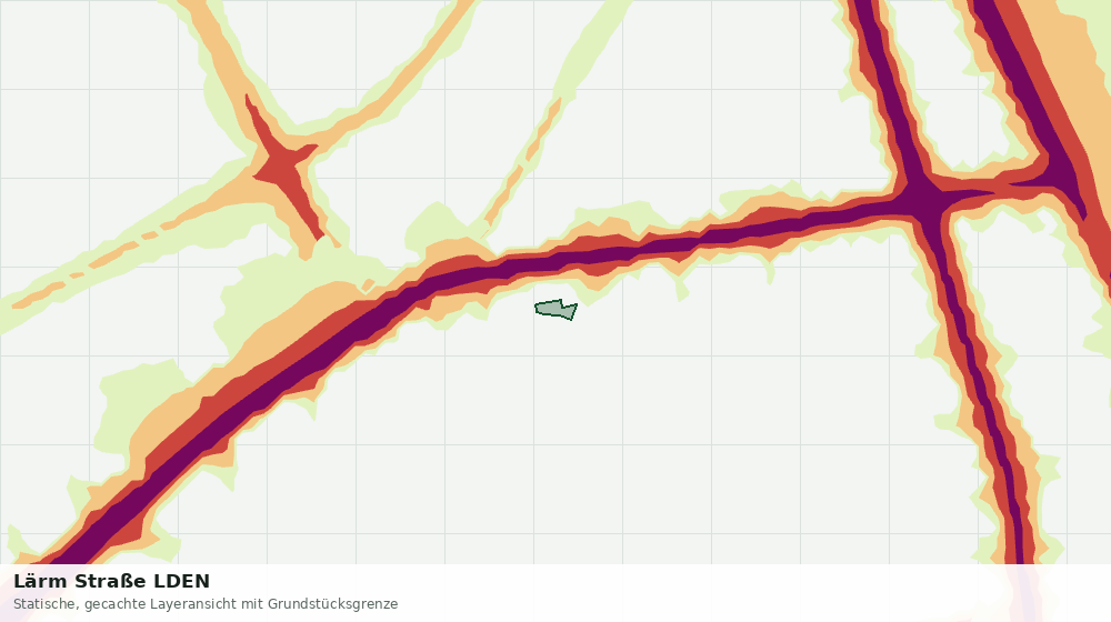 Statische Kartenansicht: Lärm Straße LDEN