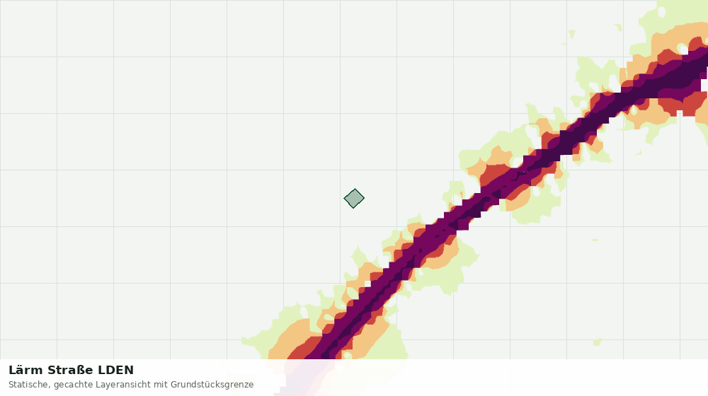 Statische Kartenansicht: Lärm Straße LDEN