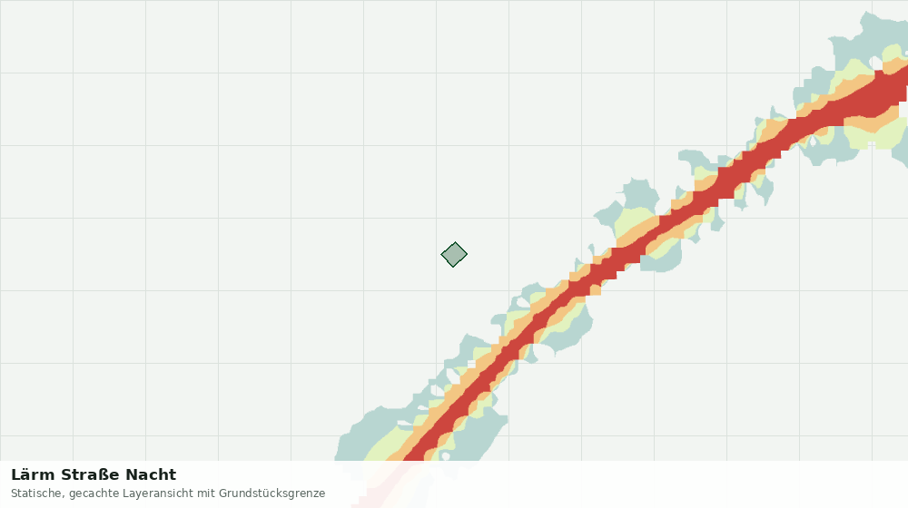 Statische Kartenansicht: Lärm Straße Nacht