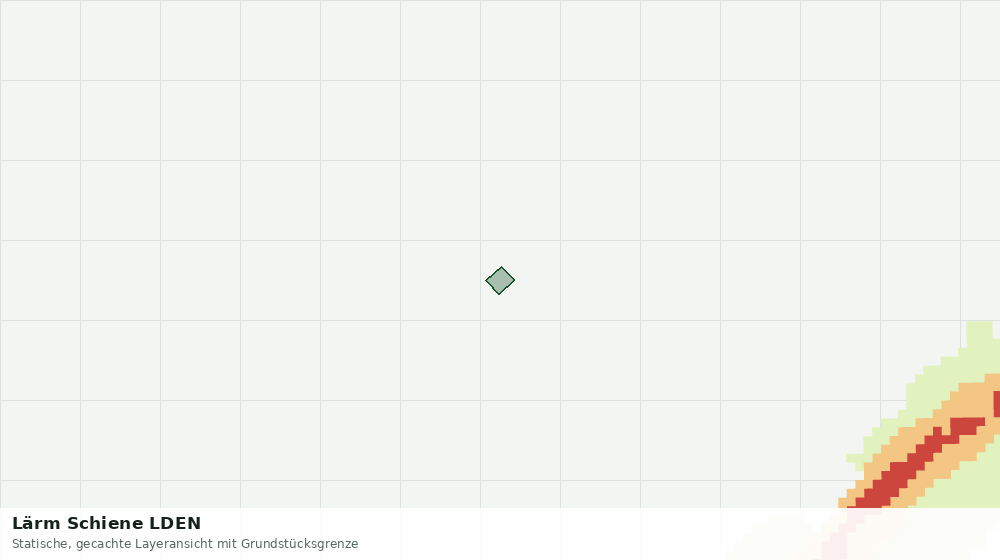 Statische Kartenansicht: Lärm Schiene LDEN