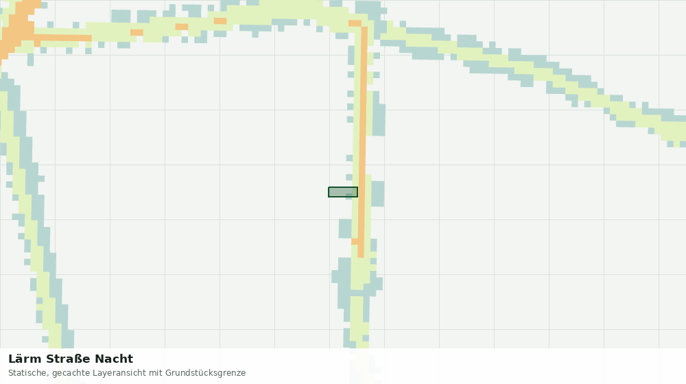 Statische Kartenansicht: Lärm Straße Nacht
