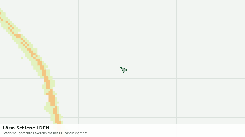 Statische Kartenansicht: Lärm Schiene LDEN