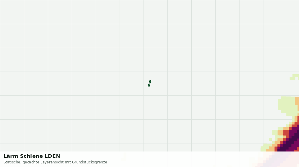 Statische Kartenansicht: Lärm Schiene LDEN