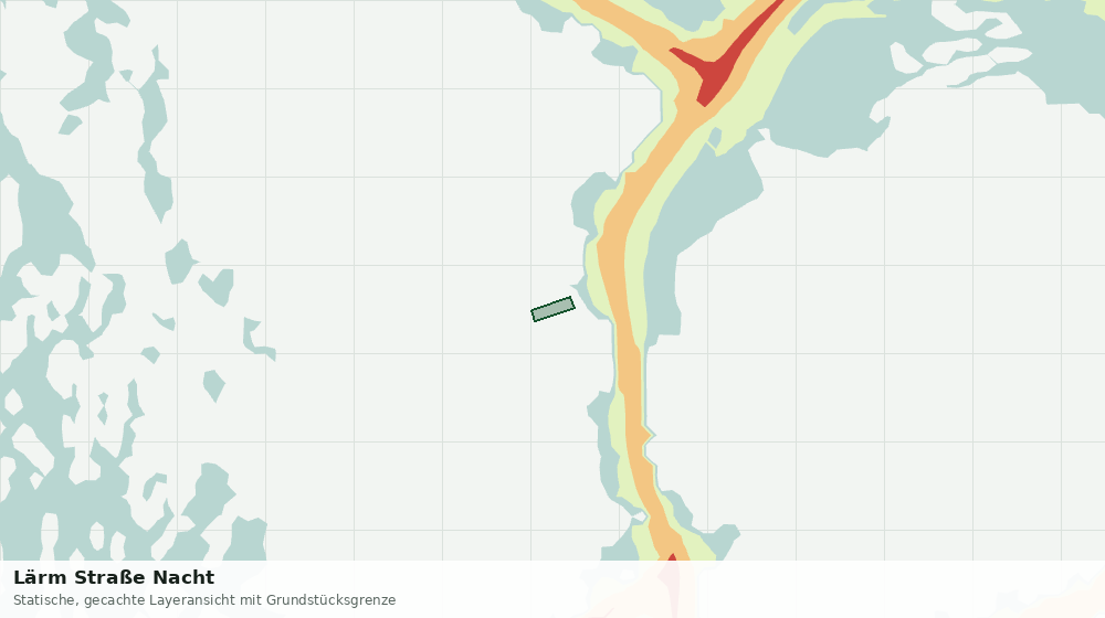Statische Kartenansicht: Lärm Straße Nacht