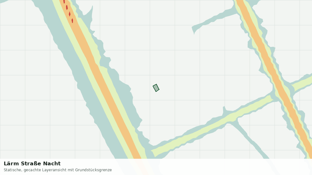Statische Kartenansicht: Lärm Straße Nacht