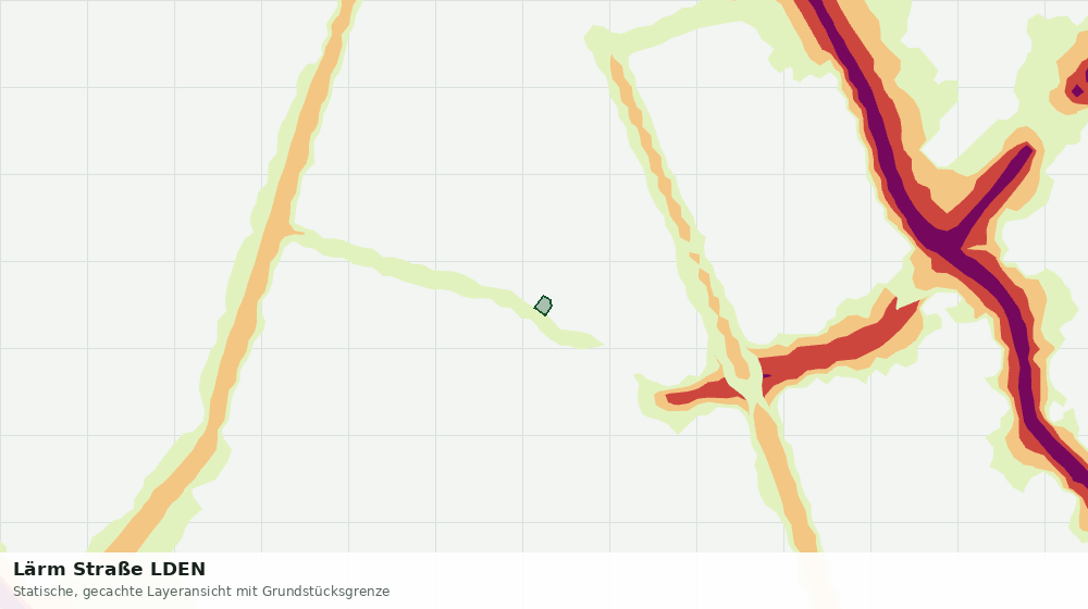 Statische Kartenansicht: Lärm Straße LDEN