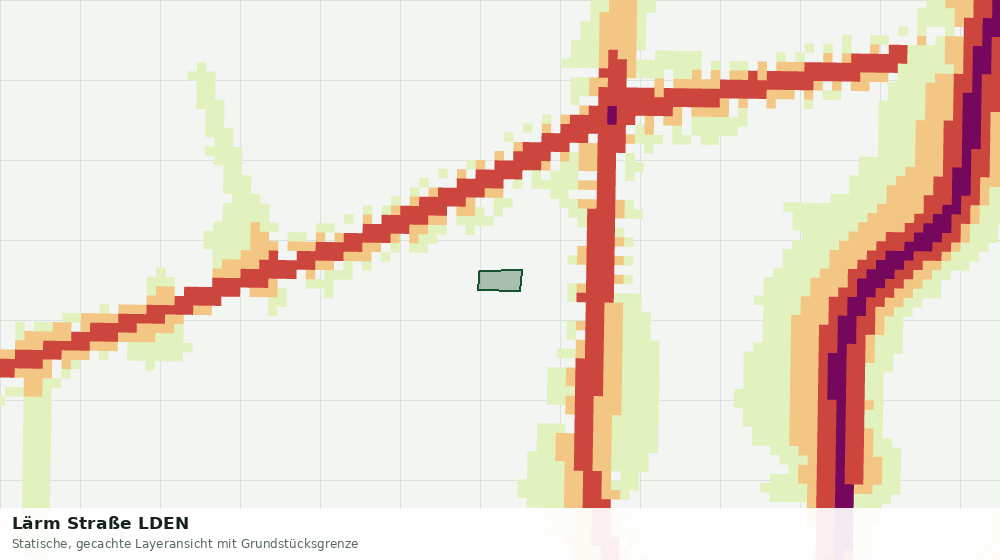 Statische Kartenansicht: Lärm Straße LDEN