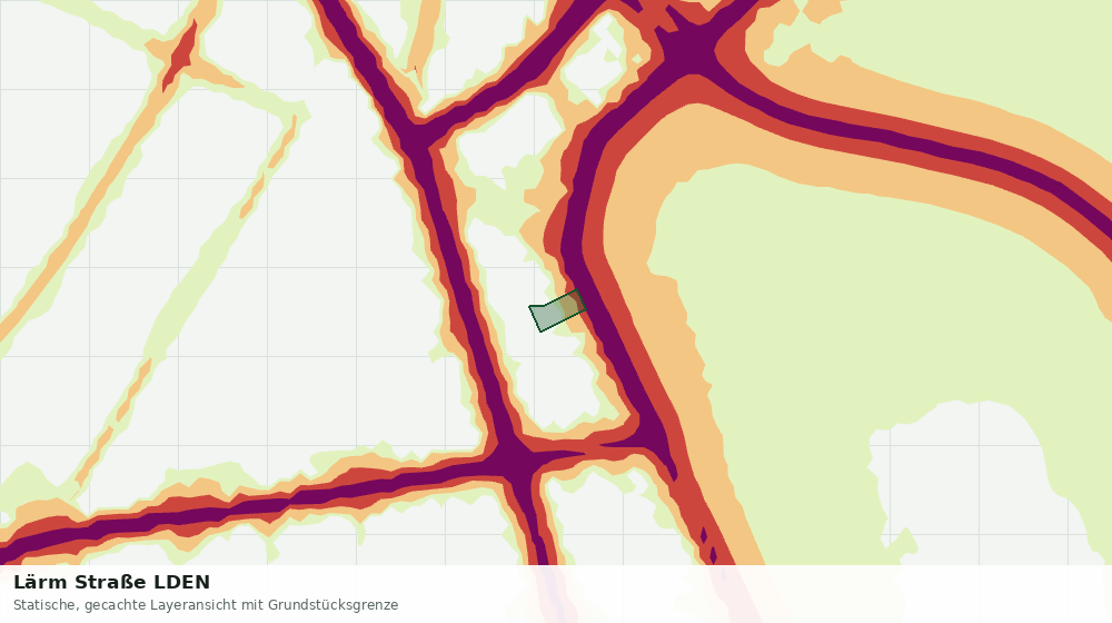 Statische Kartenansicht: Lärm Straße LDEN