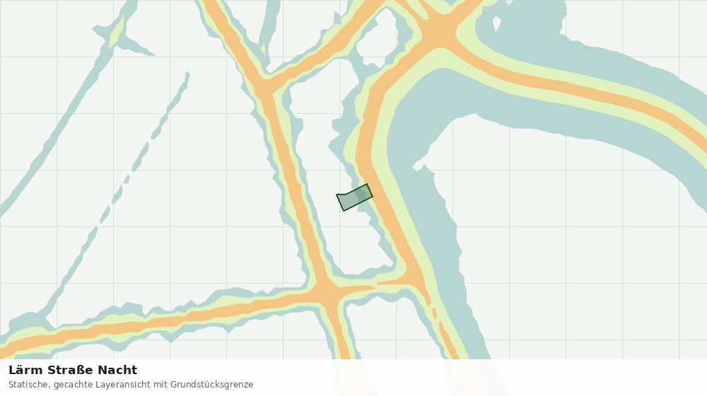 Statische Kartenansicht: Lärm Straße Nacht