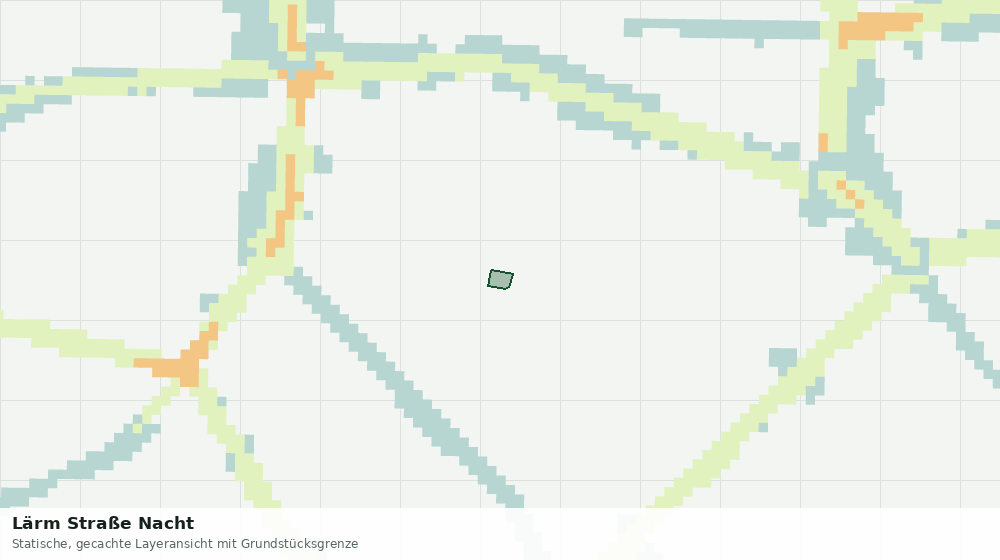 Statische Kartenansicht: Lärm Straße Nacht